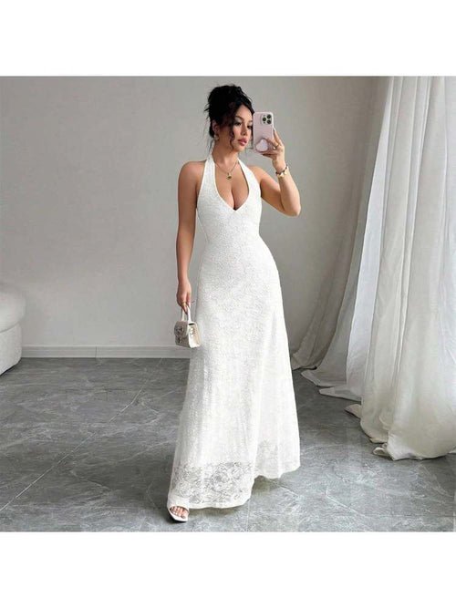 Floral Lace Sleeveless Elegant Dress
