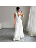 Floral Lace Sleeveless Elegant Dress