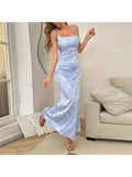 Floral Jacquard Sleeveless Long Maxi Dress