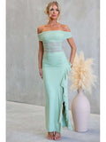 Ruffled Mesh See-Through Sleeveless Dress